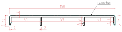 Hliníkový profil HF4 - prvek A