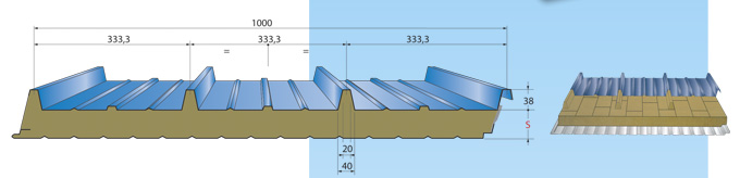 Střešní izolační panel MINERAL R01