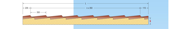 Střešní izolační panel PUR / PIR R05